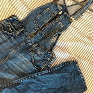 Levis overall with zippers